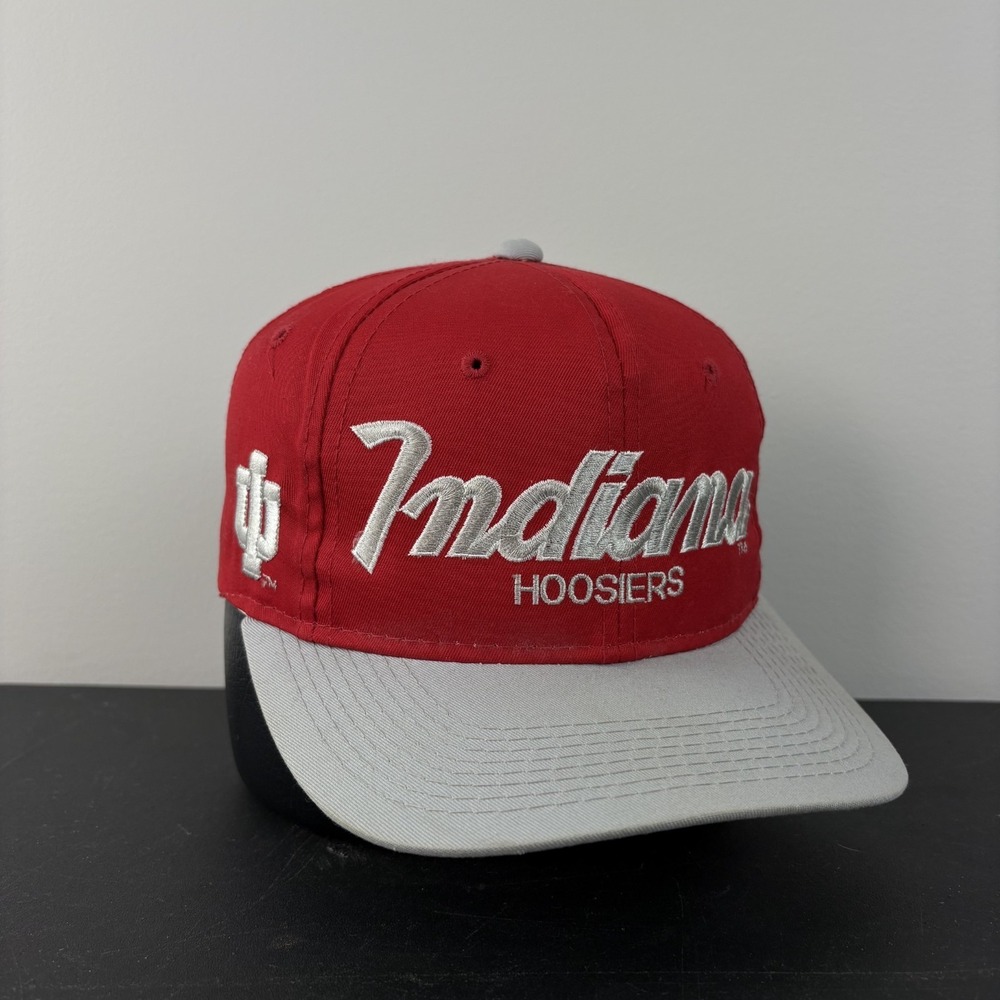 Vintage 90's Indiana Hoosiers Hat Sports Specialties Script Snapback Adjustable